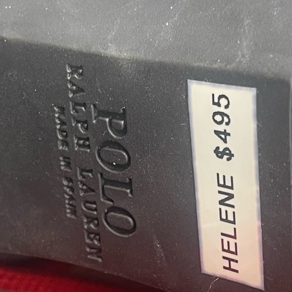 Ralph Lauren Polo Helene Black Platform Suede Boots Booties Lace Up 38.5 8.5 - Picture 8 of 9